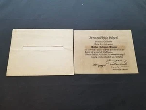 1935 Fremont High School Diploma With Students Name Was African American Califor - Picture 1 of 5