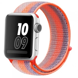 Bracelet Montre Compatible Avec Apple Séries 1 2 3 (42 MM) 4 5 (44 MM) , Orange - Photo 1 sur 1