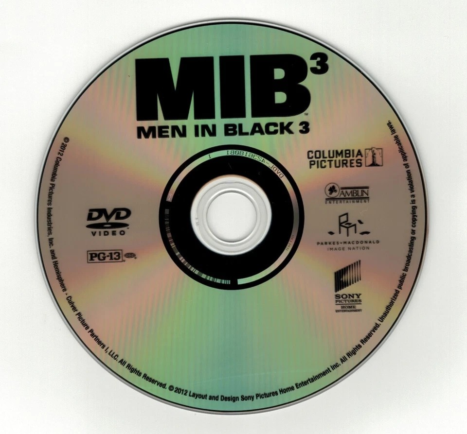 Men in Black 3 (DVD disc) Will Smith, Tommy Lee Jones - Image 1 of 1