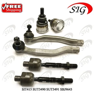 For 2001 - 2003 Acura CL Front Lower Ball Joint Inner Outer Tie Rod End 6PC Kit - Bild 1 von 6