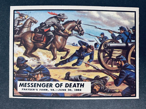 1962 Topps Civil War News Card Messanger Of Death Card #26