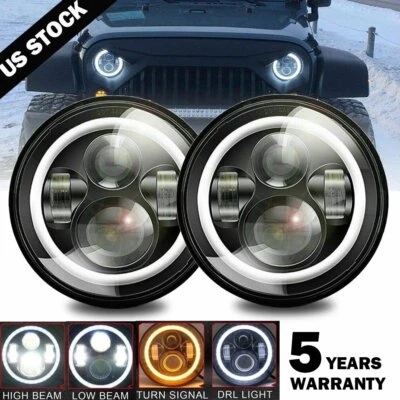 Para 90-97 Mazda Miata MX5 MX-5 H6024 2X Faros LED Completos Luces Halo Ojo de Ángel Foto 1 de 4