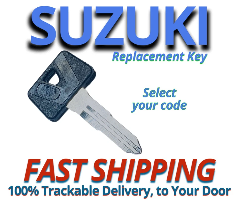 Llave de repuesto para moto todo terreno Suzuki cortada a código E39810-E59597  Foto 1 de 2