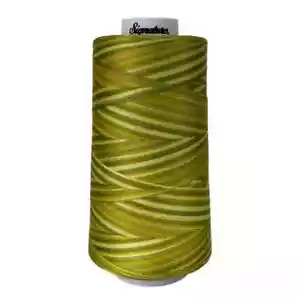 Signature Variegated 40 weight cotton thread 3000 yard cone- Sun Lime Splash - Picture 1 of 1