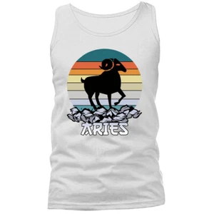 Camiseta sin mangas con gráfico astrológico horóscopo signo zodiacal Aries - Imagen 1 de 11
