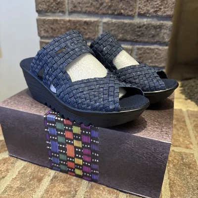 Bernie Mev Lauren джинсы цвет синий на танкетке США 8 39 новый в коробке - Изображение 1 из 4