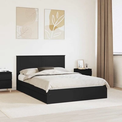 Letto con Contenitore con testiera Legno multistrato moderno Funzionale vidaXL - Immagine 1 di 4