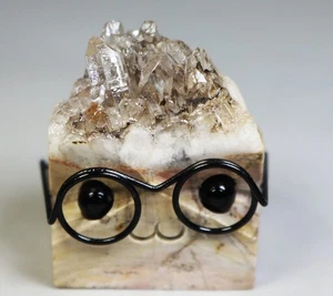 Racimo de cristal de cuarzo transparente natural mineral tallado erizo muestra mineral - Imagen 1 de 7