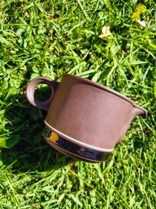 Hornsea Lancaster Vitramic Contrast Brown Milk Jug Made In England Vintage 70’s - Picture 1 of 3