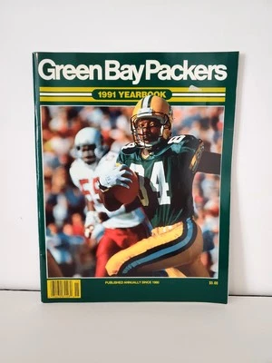 Green Bay Packers "1991 Yearbook" Magazine, (Sterling Sharpe Cover) - Image 1 of 4