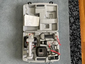 Craftsman 75th Anniv. Special Edition 19.2V Cordless Drill, Saw, Light Set, Case - Picture 1 of 9