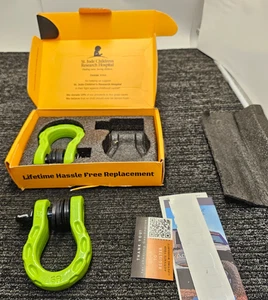 (QTY 2) GearAmerica Mega D-Ring Shackle 68,000 lbs Capacity 3/4" D-Ring 7/8" Pin - Picture 1 of 11