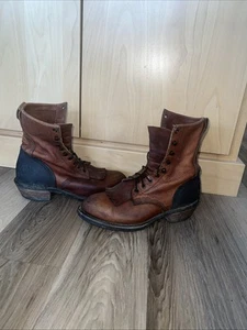 Durango Comfort Core~ Cowboy Boot ~ Mens 8.5EE ~ Leather ~ Lace Up - Picture 1 of 16