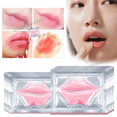 Collagen Pink Lip Mask Crystal Gel Masks Peel Off Moisturising Anti-Ageing Masks - Image 1 of 4