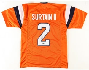 Maglia personalizzata Patrick Surtain II firmata Denver Broncos XL (Beckett) - Foto 1 di 3
