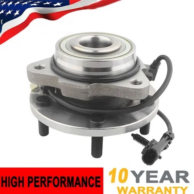 Buje de cojinete de rueda delantera 2x2 para Chevy Blazer GMC Jimmy 1998-2004 5 orejetas con ABS Foto 1 de 4