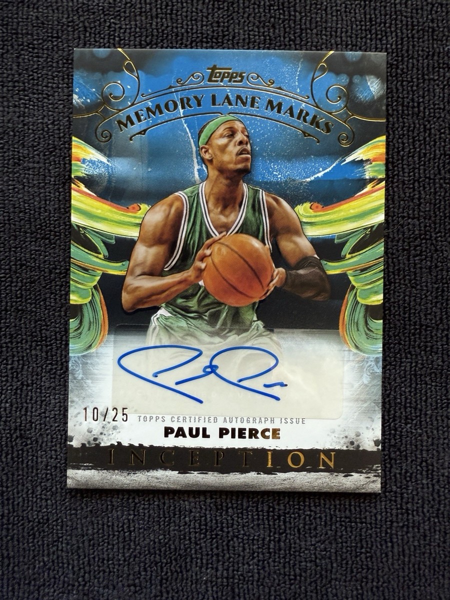 Topps Paul Pierce Basketball Autographed Sports Trading