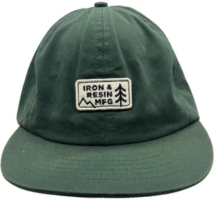 Iron & Resin MFG Green Canvas Hat Forged in California - Picture 1 of 10