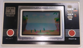 NINTENDO GAME AND & WATCH Turtle Bridge TL-28 - Japan Retro game - Very Rare
