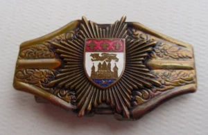 Mini hebilla de cinturón escudo de armas Burdeos Francia - Imagen 1 de 4