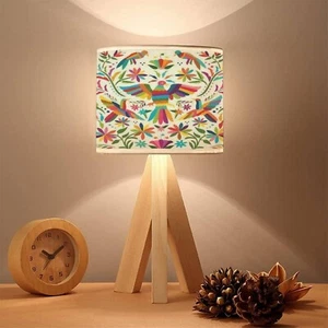 Kleine Lampe bunte mexikanische traditionelle Textil Stickerei Stil von Tenango... - Bild 1 von 5