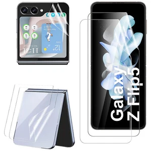 For Samsung Galaxy Z Flip5 Inside + Front Screen Protector Full Body Film 2 Pack - Picture 1 of 7