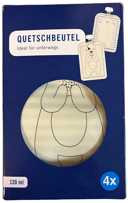 4 Quetschbeutel Beutel Brei Muß Kinder Zubehör Baby wieder verwendbar BPA Frei - Bild 1 von 2