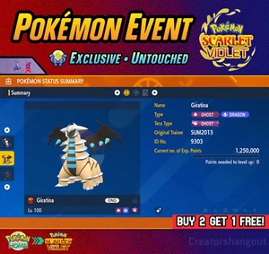 GIRATINA Evento Brillante Evento de Verano Americano | Pokémon Escarlata y Violeta | B2G1 - Imagen 1 de 5