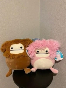 Squishmallows Benny & Brina 8” Bigfoot Set Walgreens 2022 Peluche Nuovo con etichette - Foto 1 di 4