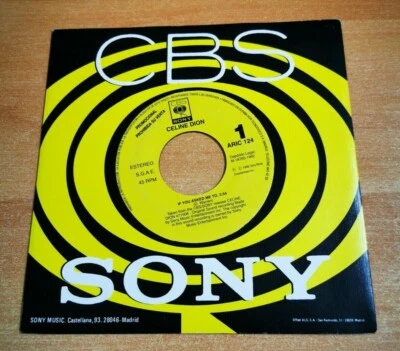 CELINE DION If you asked me to 7" SPAIN PROMO SINGLE VINYL RARE ONE SIDE ONLY - Image 1 of 2