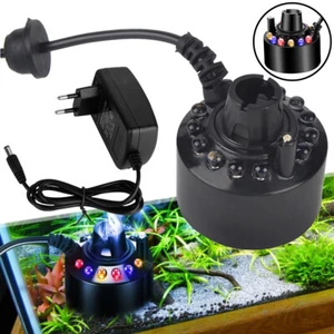 Nebelmaschine mit 12 LED Bunten Lichtern Ultraschall Vernebler Luftbefeuchter - Bild 1 von 12