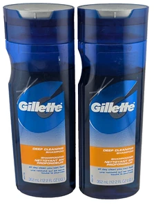 Gillette Deep Cleaning Shampoo 12.2 Oz Each Lot of 2 Discontinued - Picture 1 of 3