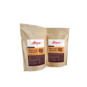 Copos de chocolate caliente gourmet 250 g hechos con chocolate REAL - Ron y caramelo - Imagen 1 de 1