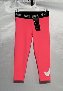 Girl’s Nike Dri-Fit Capri Leggings Color Racer Pink Size 4 XS NEW NWT MSRP $30 - Picture 1 of 10