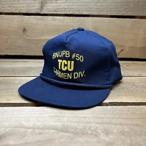 Vintage BN/JPB #50 TCU Carmen DIV Eisenbahn Snapback Trucker Mütze Kappe - Bild 1 von 7