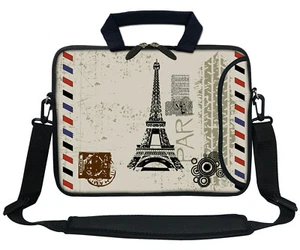 Estuche con funda de neopreno para portátil de 13,3" con mango de bolsillo y correa de transporte 2907 - Imagen 1 de 3