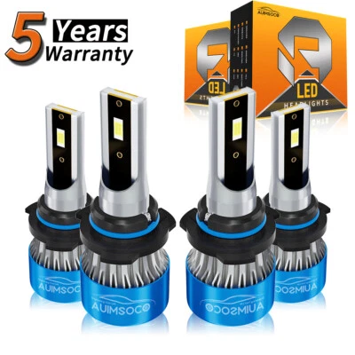 Combo 4x 9005+9006 Kit de faros LED bombillas para GMC C3500HD 1991-2002 blanco frío Foto 1 de 4