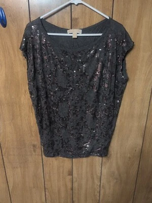 Top Michael Kors Lentejuelas M Mujer Gris Glamour MICHAEL Fiesta Año Nuevo Noche Foto 1 de 4