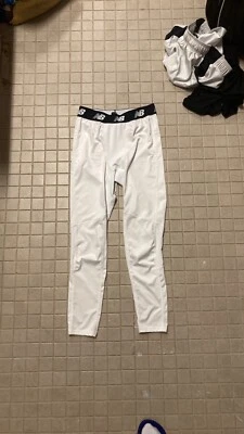 Pantalones de compresión New Balance para hombre blancos/negros nuevos sin etiquetas Foto 1 de 3