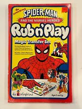 Spider-Man and the Marvel-Heroes Rub n' Play Magic Transfer Set 1978 Colorforms