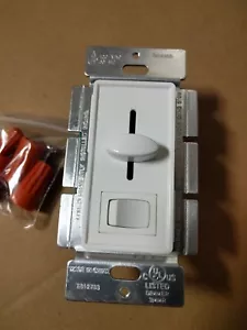 NEW Decorator 700W Slide Dimmer WHITE Single Pole Preset Light Switch - Picture 1 of 3