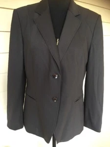 Talbots Petites schokoladenfarbener Blazer mit Doppelknöpfen Größe 12 - Bild 1 von 4