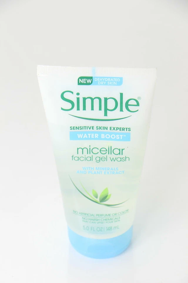 Simple Water Boost Micellar Facial Gel Wash SensitiveSkin 5 oz U48B - Image 1 of 1