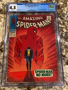 AMAZING SPIDER-MAN #50 CGC 4.5 RARE WHITE PAGES CENTERED 1ST KINGPIN LOOKS NICER - Picture 1 of 3