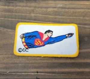 Superman Flying Embroidered Iron On Sew On Patch DC Comics Superhero 4.25"×2.25" - Picture 1 of 4
