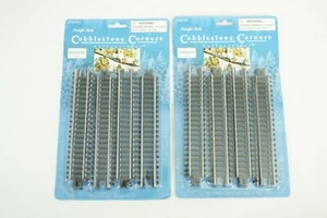 Cobblestone Corners Straight Track Lot of 2 New Packages B48 - Picture 1 of 1