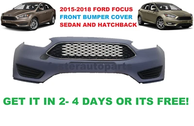 2015-2017  FORD FOCUS front BUMPER WITH GRILLS AND FOG LIGHT COVER - Image 1 of 4