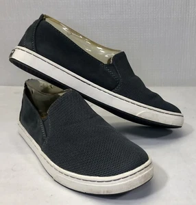 L.L. Bean Campside Slip on Shoes Women’s Size 7M Gray Leather Mesh Flat Loafer - Picture 1 of 11
