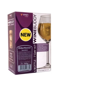 YOUNGS WINEBUDDY ELDERFLOWER WINE KIT 6 BOTTLE (7 DAY KIT) BUY 1 GET 10% OFF 2ND - Picture 1 of 2