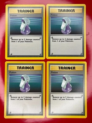 4X Pokemon TCG Potion 94/102 Trainer Card Base Set 1st Edition Regular LP/MP - Image 1 of 2
